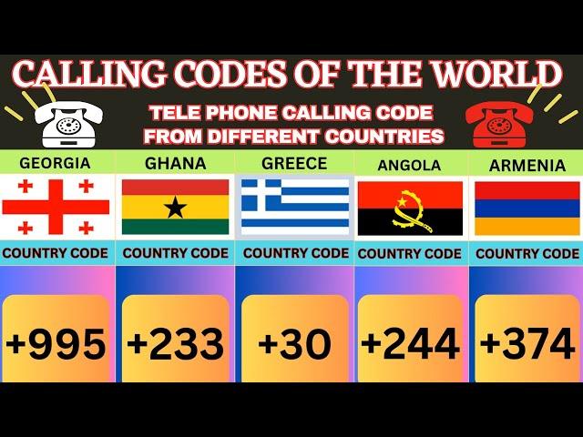 Calling Code From Different Countries part 2