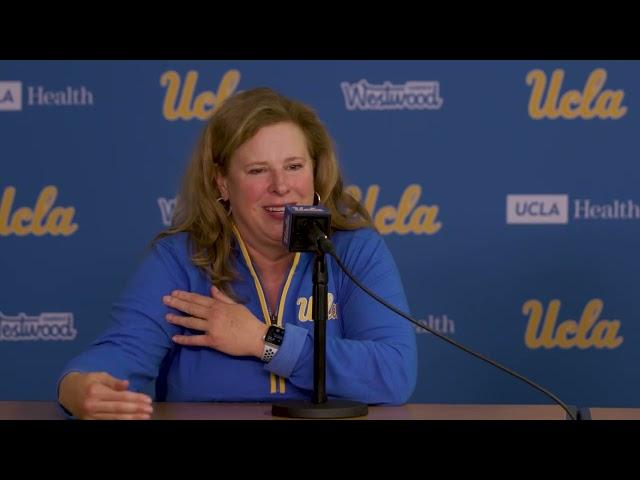 UCLA W. Basketball Postgame - Coach Close, L. Betts, L. Jones vs. South Carolina (Nov. 24, 2024)