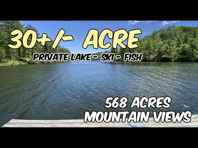 568 Acres Land For Sale, 30 Ac Lake, Mountain Views Fishing in Alabama