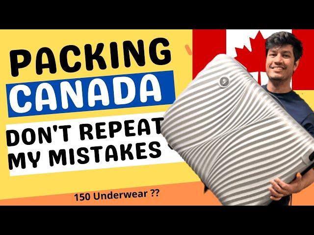 PACKING FOR CANADA | What to pack as an international student | Full discussion | Piyush Canada