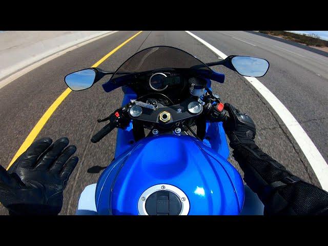 First Ride on a 600cc Motorcycle! | Suzuki GSXR 600 | NEW BIKE