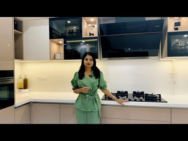 Premium 2BHK Interiors at Brigade Cornerstone Utopia | Aristo Wardrobe | Blum Hafele Acrylic Kitchen