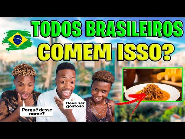 Difícil Acreditar em Brasil é normal comer isso sempre ?Inacreditavel -Africano reage