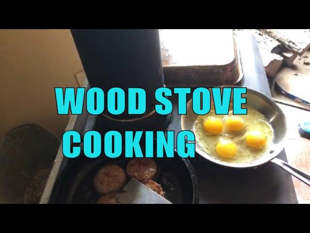 WOOD STOVE COOKING