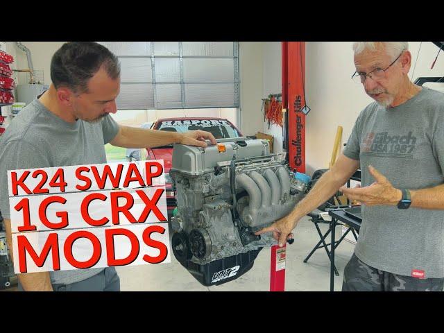 Preparing the K24 Swap and CRX Engine Bay