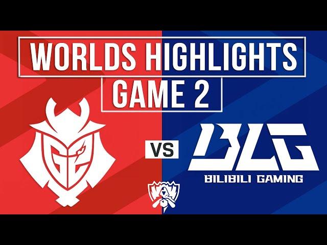 G2 vs BLG Highlights Game 2 | Worlds Swiss Stage 2024 | G2 Esports vs Bilibili Gaming