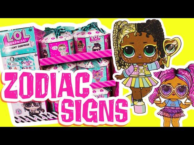 LOL Surprise Zodiac Dolls FULL SET Unboxing Present Surprise Series 2