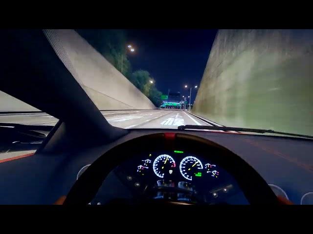 POV Twin Turbo Murcielago at Tokyo - 400km/h Top Speed