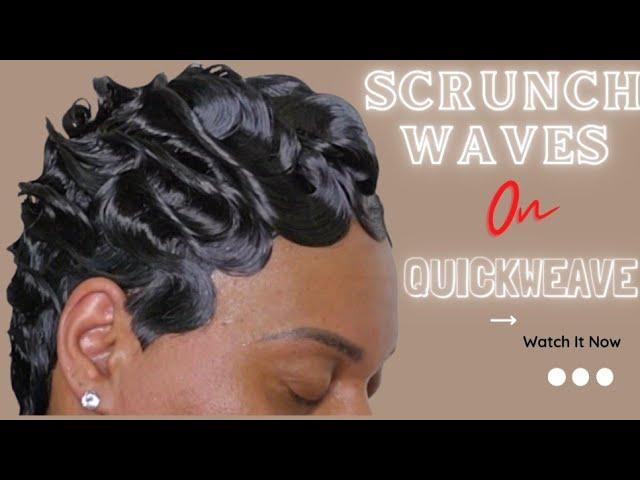 SHE"S BACK| 3RD TIMEHOW TO|Scrunch FINGERWAVE QUICKWEAVE w/tailcomb TUTORIAL STYLE | For beginners