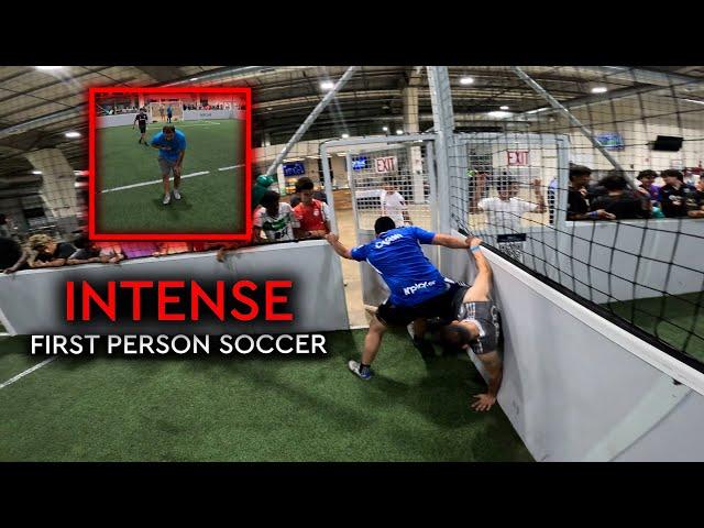 INDOOR SOCCER GETS INTENSE | First Person Football | POV Indoor Soccer