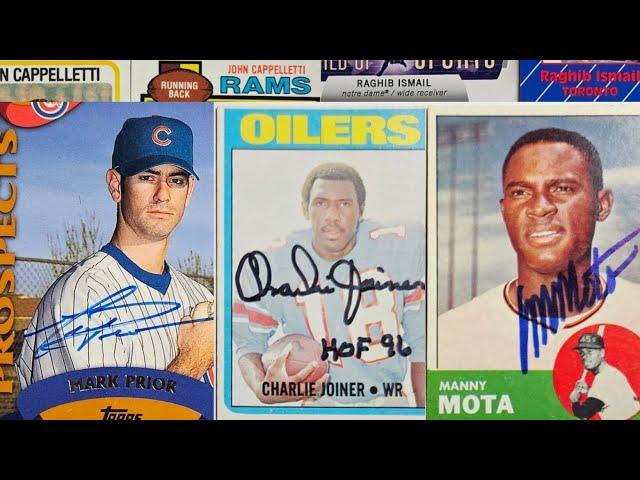 My Weekly TTM Autograph Haul #45 - 13 Returns (Mark Prior, Charlie Joiner, John Cappelletti & more)
