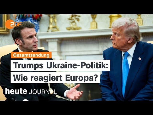 heute journal vom 25.02.2025 Trumps Ukraine-Politik, Fraktionssitzungen, Biodiversitätskonferenz