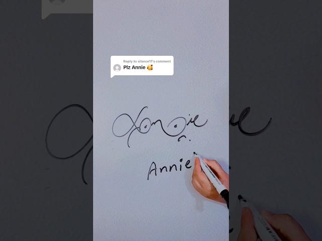 Annie name signature #nameart #signature #signwithus