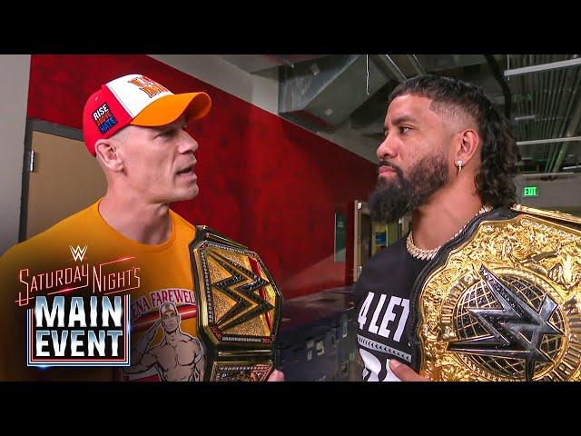 John Cena has words for Jey Uso backstage: Saturday Night’s Main Event, May 24, 2025