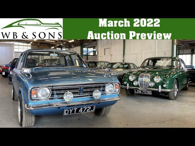 WB & Sons March 2022 Classic Car Auction Preview - Classic Fords EVERYWHERE!