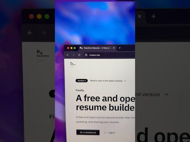 Free resume builder #productivity #resume #ai #resumebuilder