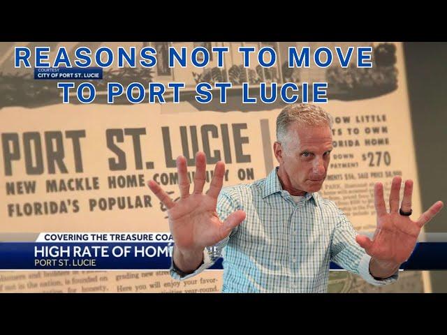 Top Reasons To Avoid Moving To Port St Lucie