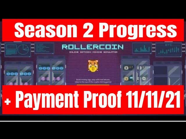 Rollercoin Virtual Cloud Mining Update And Payment Proof , Earn Free Crypto.