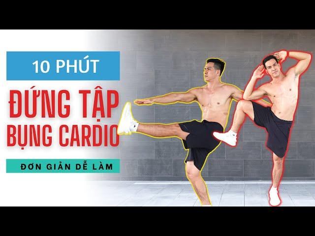 10 Phút Đứng Tập Bụng Đốt Năng Lượng