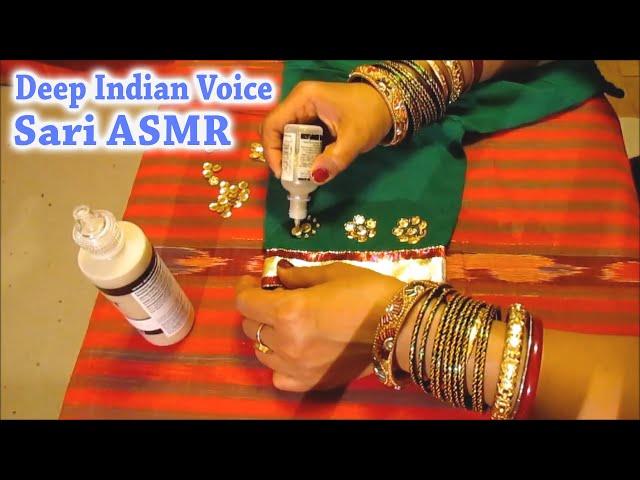 Unintentional ASMR  Sari Decoration Compilation (deep female Indian accent, jangling bangles)