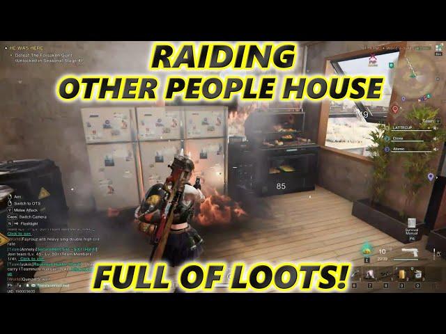 Once Human Raiding Other People House, Full of Loots! Becareful When PVP In This Game!