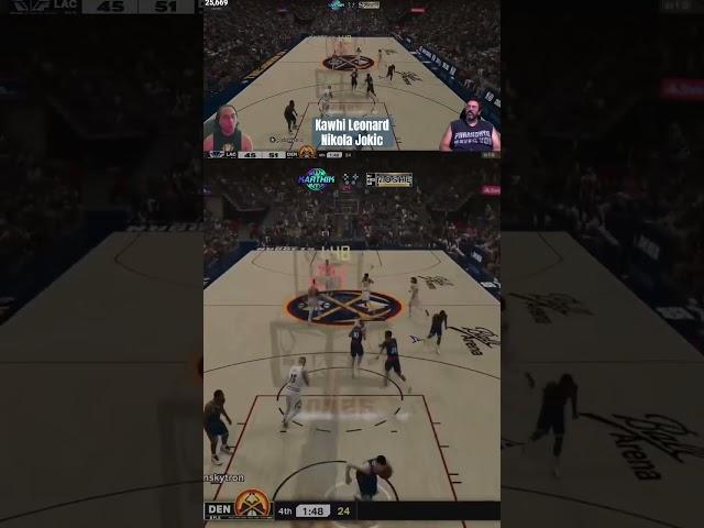 Kawhi Leonard Nikola Jokic Takeover  NBA 2k25 Denver Nuggets vs Los Angeles Clippers