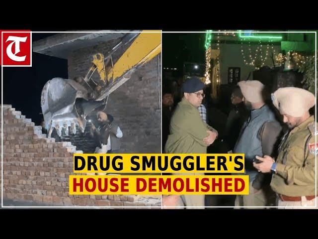 Ludhiana Rural Police arrest drug smuggler, demolish his house In Ludhiana