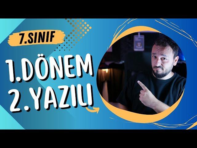 7.Sınıf Matematik | 1.Dönem 2.Yazılı | Ülke Geneli Sınava Hazırlık Soruları