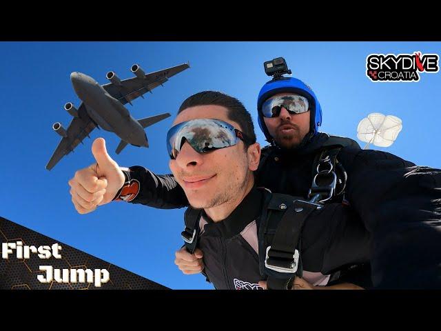 First Skydive - My first Parachute Jump - Skydive Croatia