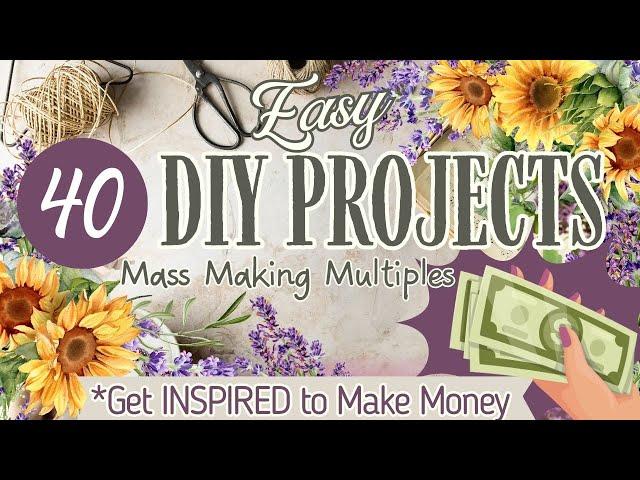 MUST SEE!!"40" WOOD DIY's EASY DIY'S~MASS MAKING for Home Decor Profit DIY Decor