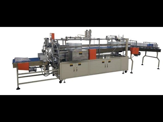 Semi automatic 6 rolls maxi roll paper bundle packing machine