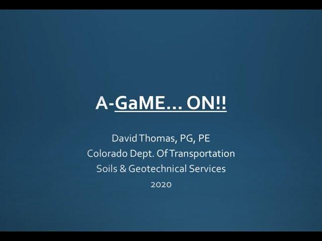 CDOT TETP Insights: Advanced Geotechnical Methods of Exploration (A-GaME)