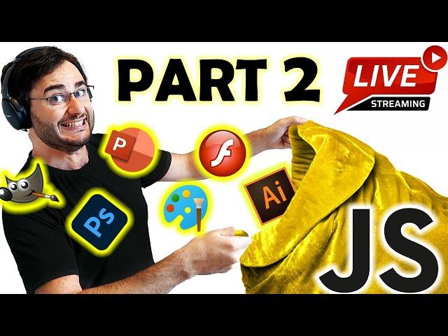 Advanced Drawing App | LIVE JavaScript Coding | Part 2: Shortcuts, Properties Panel, Save and Load