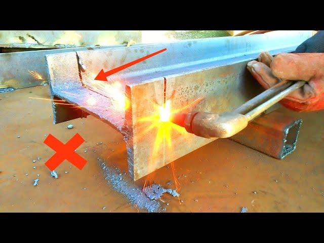 How to cut I-Beam by GAS CUTTER! गैस कटर से I-Beam कैसे काटा जाता है?