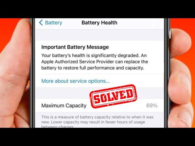 Fix Important Battery Message / Important Battery Message / iPhone 11, 12, 13, 14 Pro Max / iOS 17