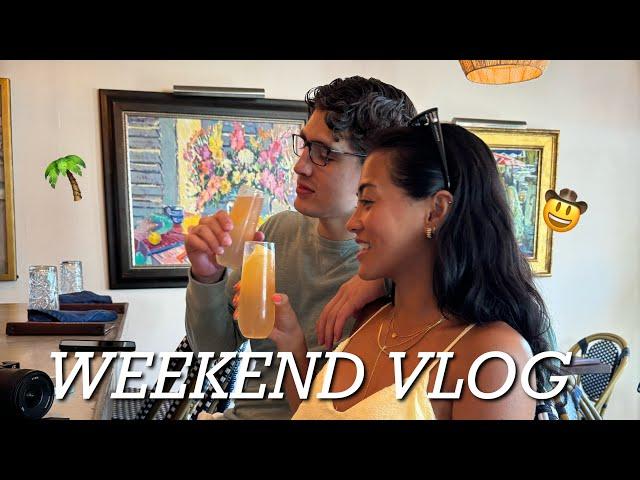 WEEKEND VLOG  palm springs with mr. pia, celebrating our friend's birthday, brunch + more!