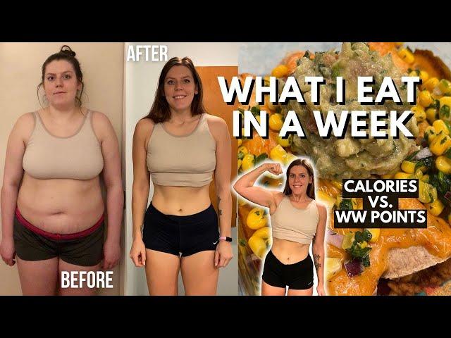 WHAT I EAT IN A WEEK | New WeightWatchers Plan POINTS vs CALORIES, MACROS | Weight Loss Journey