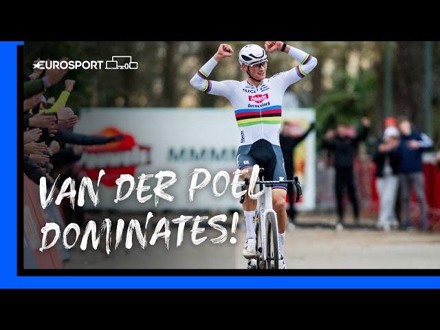 Mathieu van der Poel in a league of his own!  | UCI Cyclo-cross World Cup Highlights | Eurosport