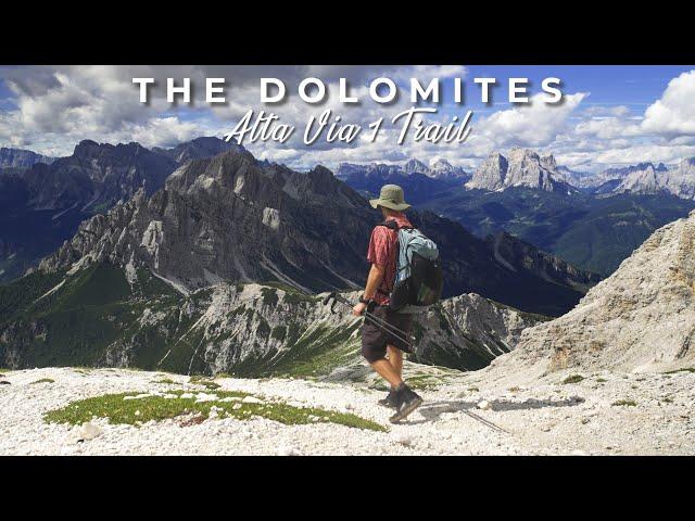 Hiking 120km Across the Dolomites on the Alta Via 1 trail - 4K