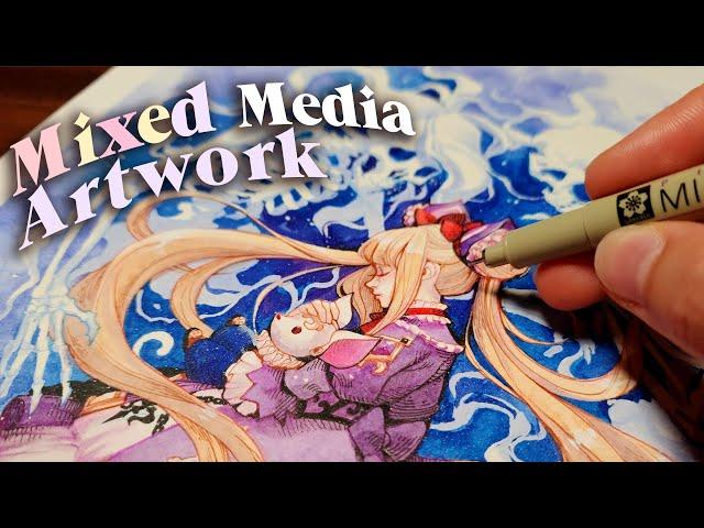  I GOT ROBBED AT A CONVENTION...  // Story + Ink and Watercolor illustration process