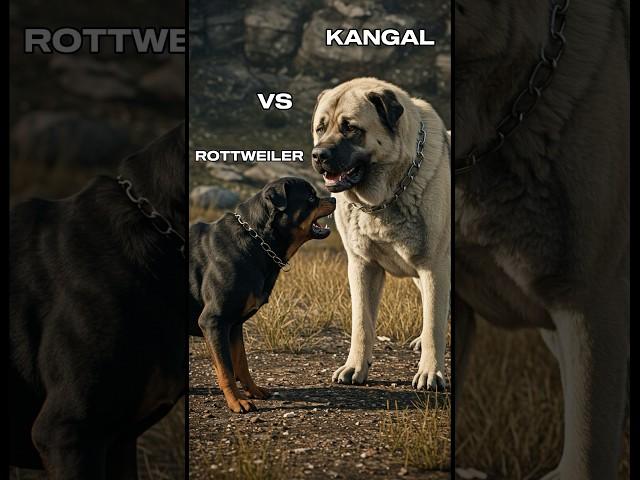 Kangal vs Rottweiler - Rottweiler vs German Shepherd – Ultimate Dog Showdown #shorts #animals #dog