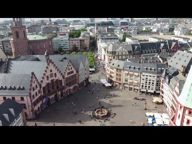 Drone Clips - Römerberg (Old Town), Frankfurt, Germany