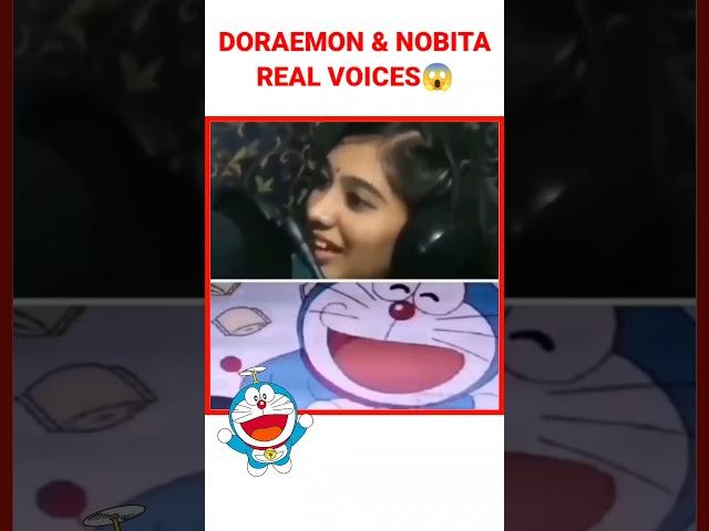 Doraemon & Nobita real voices| Cartoon facts in Telugu| Gsr badi #ytshorts