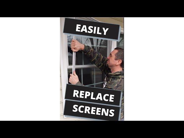 EASILY Replace Window Screens!
