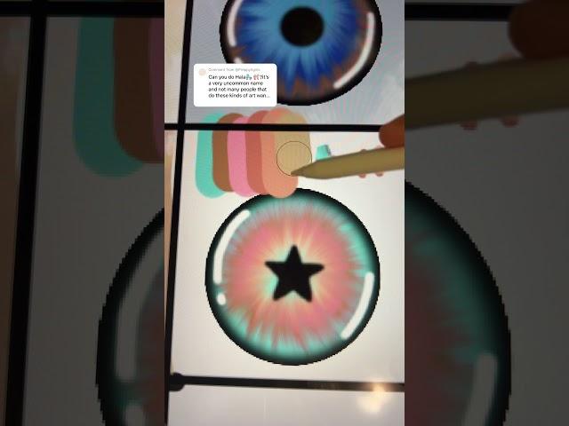 Eye series Hala 🩰  #subscribe #eyeseries #procreate