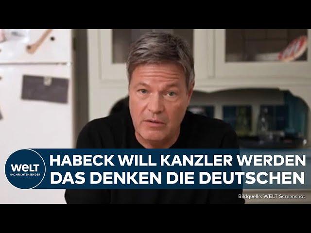 AMPEL-AUS: Habeck will Kanzlerkandidat der Grünen werden! Das denken die Deutschen