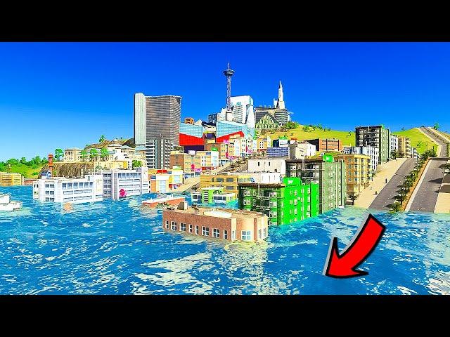 Cities Skylines, but the sea level is constantly rising!