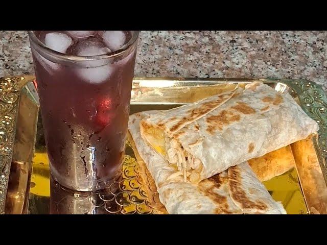 Tortilla Wrap | Mix berry Juice | summer drink