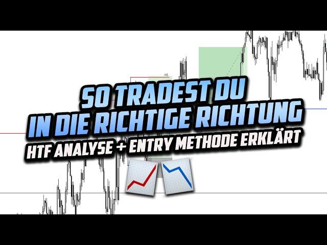 Top Down Analyse + Entry Methode einfach erklärt - Smart Money Forex Trading lernen (deutsch)