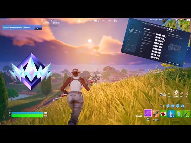 PS5 Fortnite Chapter 5 Season 2 RANKED Gameplay + NEW Best Chapter 5 Fortnite Controller Settings